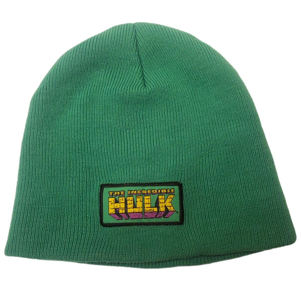 The Incredible HULK Marvel Green Beanie Cap Kids Hat Vintage 2003 Excellent Cond